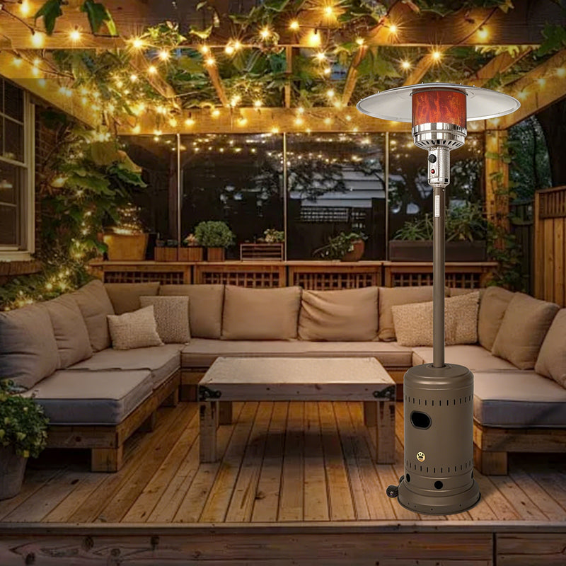 46,000 BTU Outdoor Propane Patio Heater with Wheels
