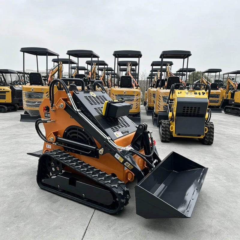 skid_steer_loader_t460a_orange_side view