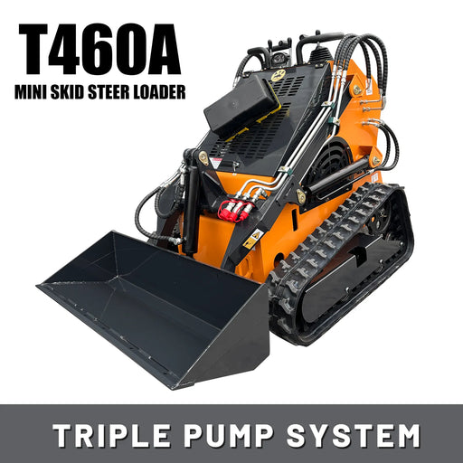 skid_steer_loader_t460a_orange_overall perspective