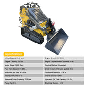 skid_steer_ATSPower_T460_yellow_parameter diagram