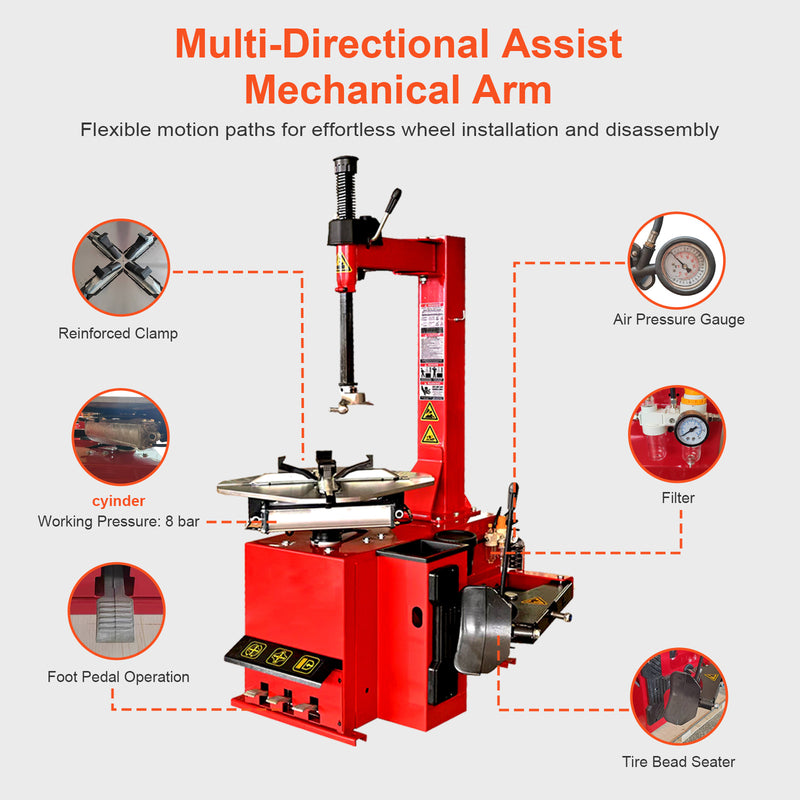 24-in Semi Automatic Tire Changer Machine