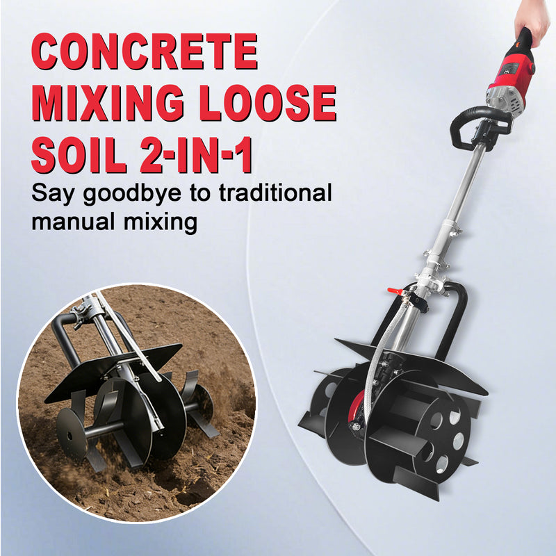 2 in 1 Electric Cement Mixer & Tiller