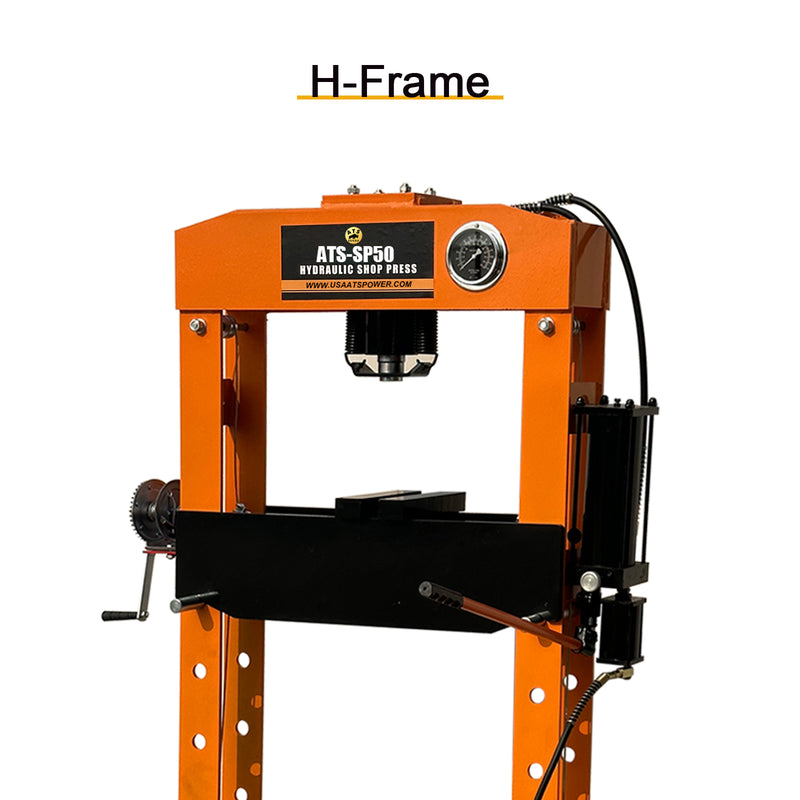ATS Power 50 Ton Hydraulic Shop Press