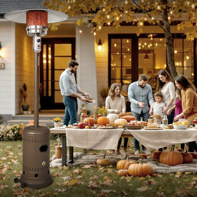 46,000 BTU Outdoor Propane Patio Heater with Wheels