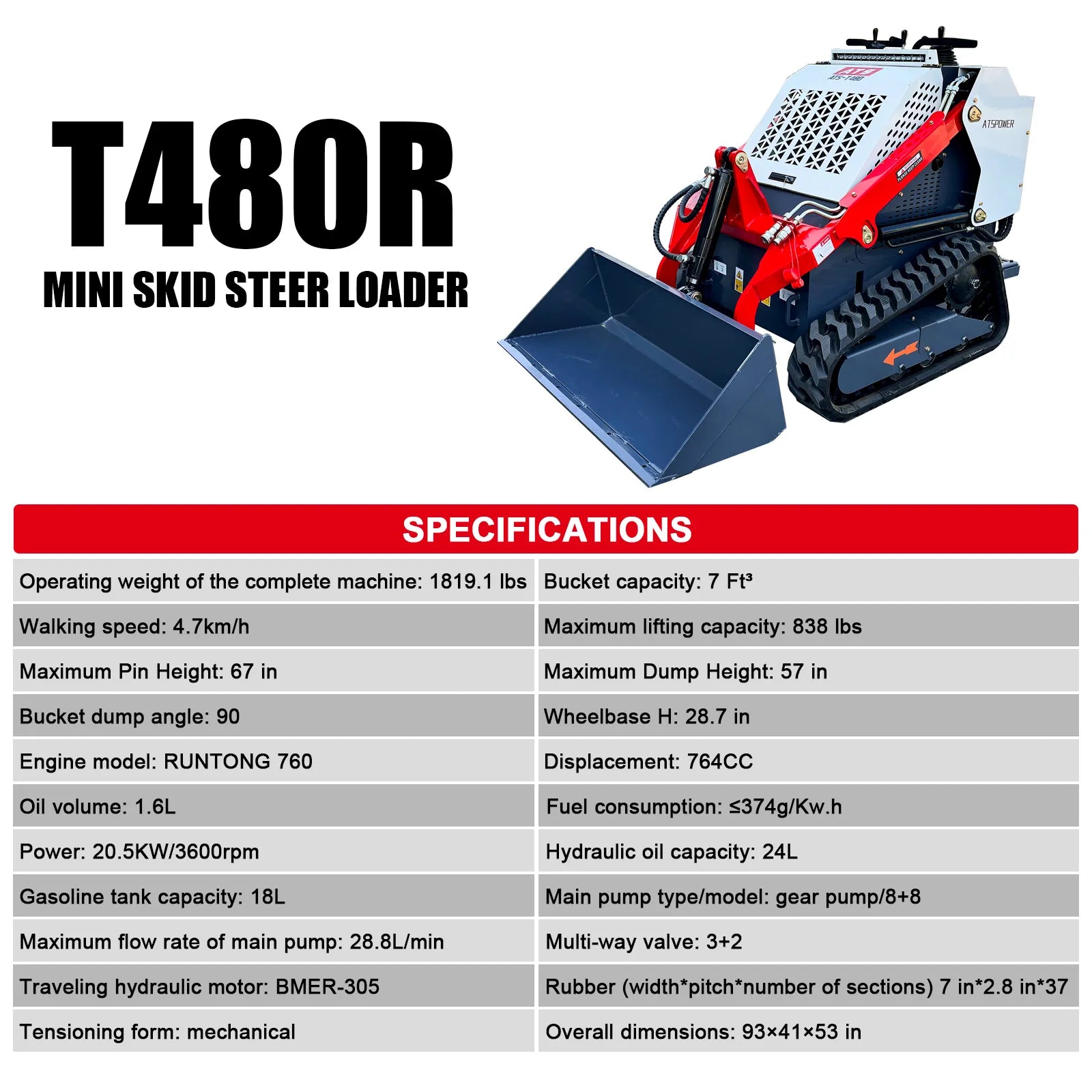 skid_steer_atspower_T480R_spec_sheet_parameter_table